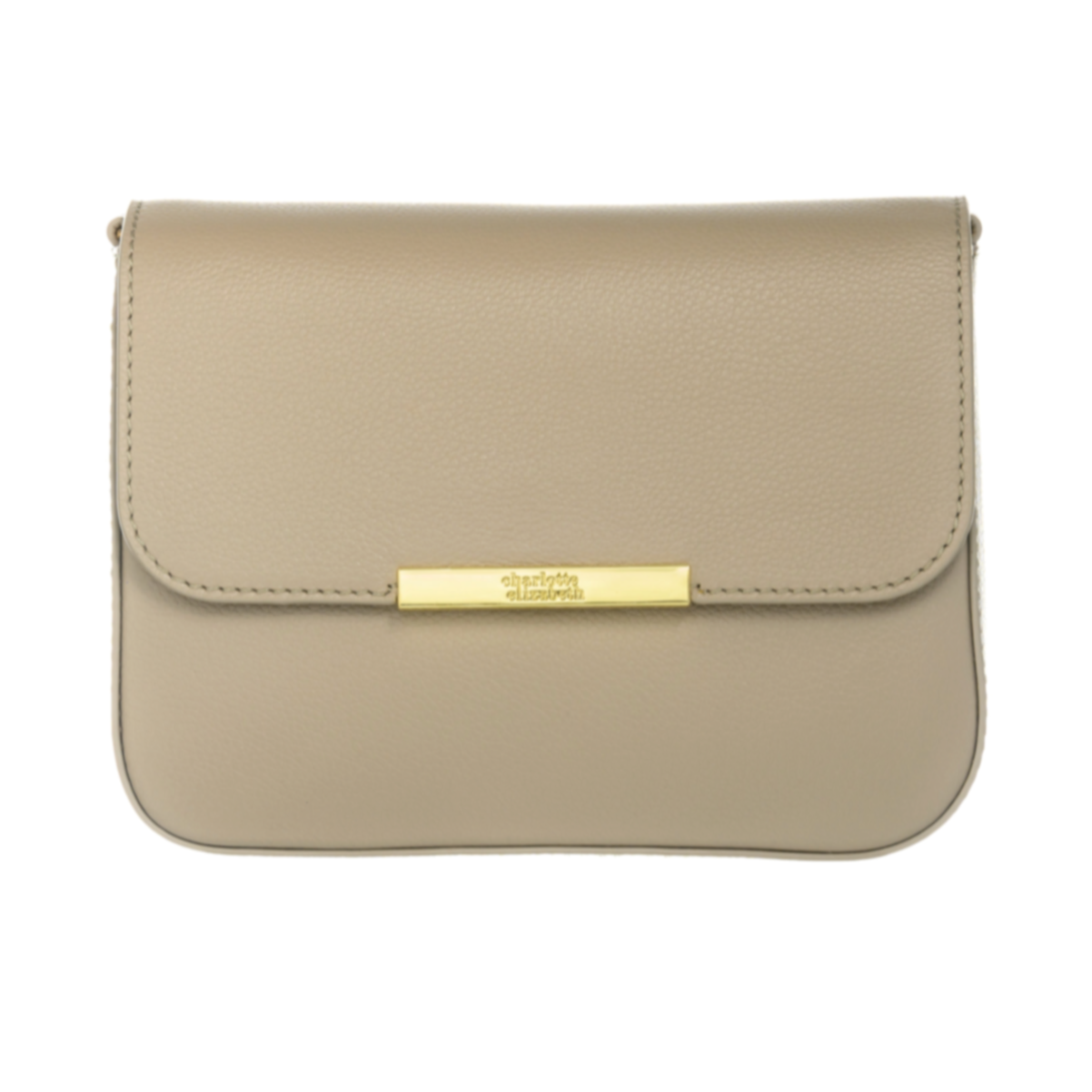 The Small Pelham | Leather Crossbody Handbag in Taupe