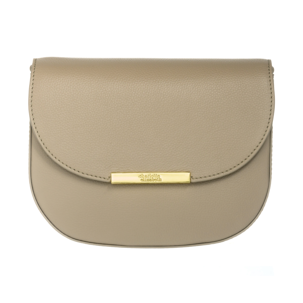 The Small Buttercup | Leather Crossbody Handbag in Taupe