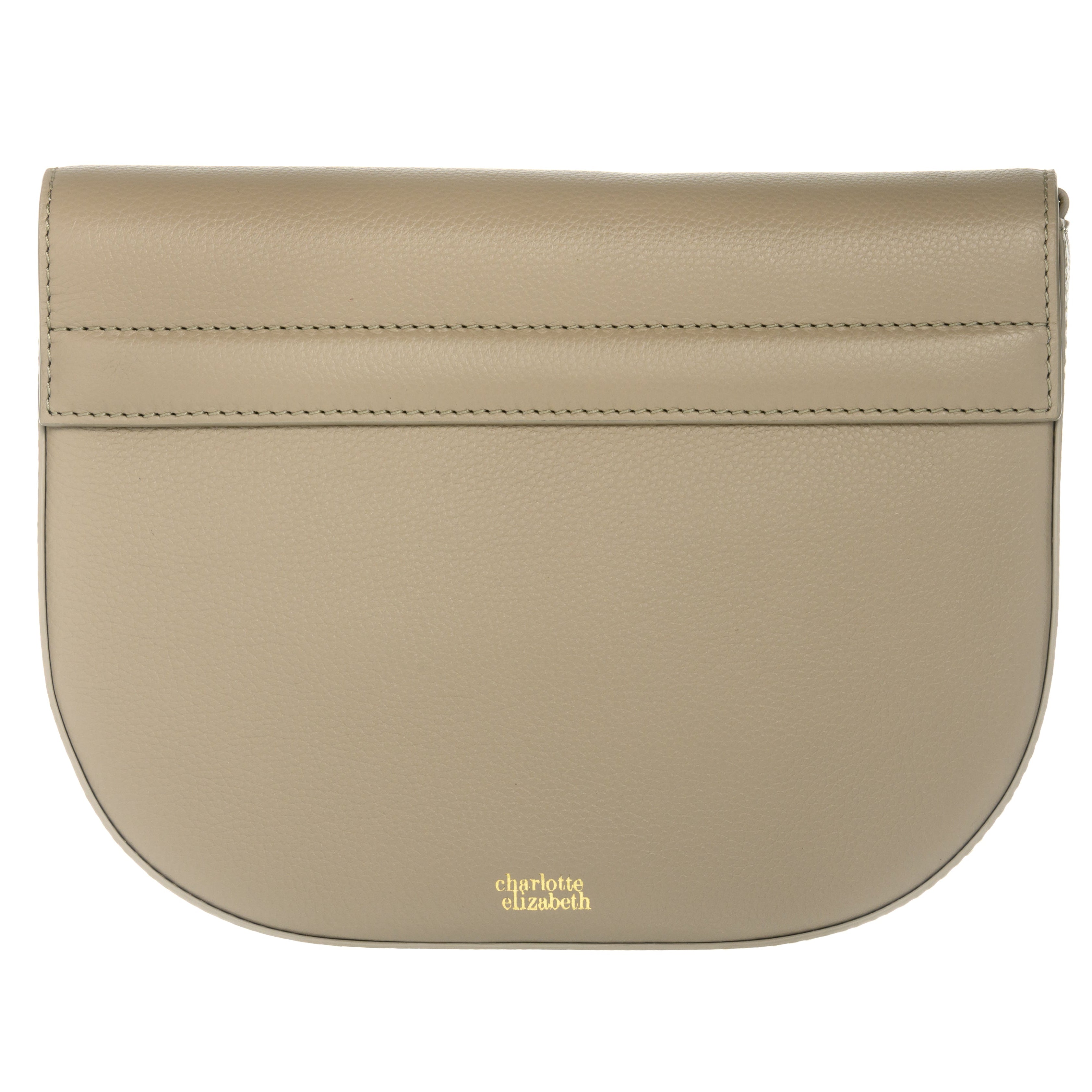 The Large Buttercup | Leather Crossbody Handbag in Taupe