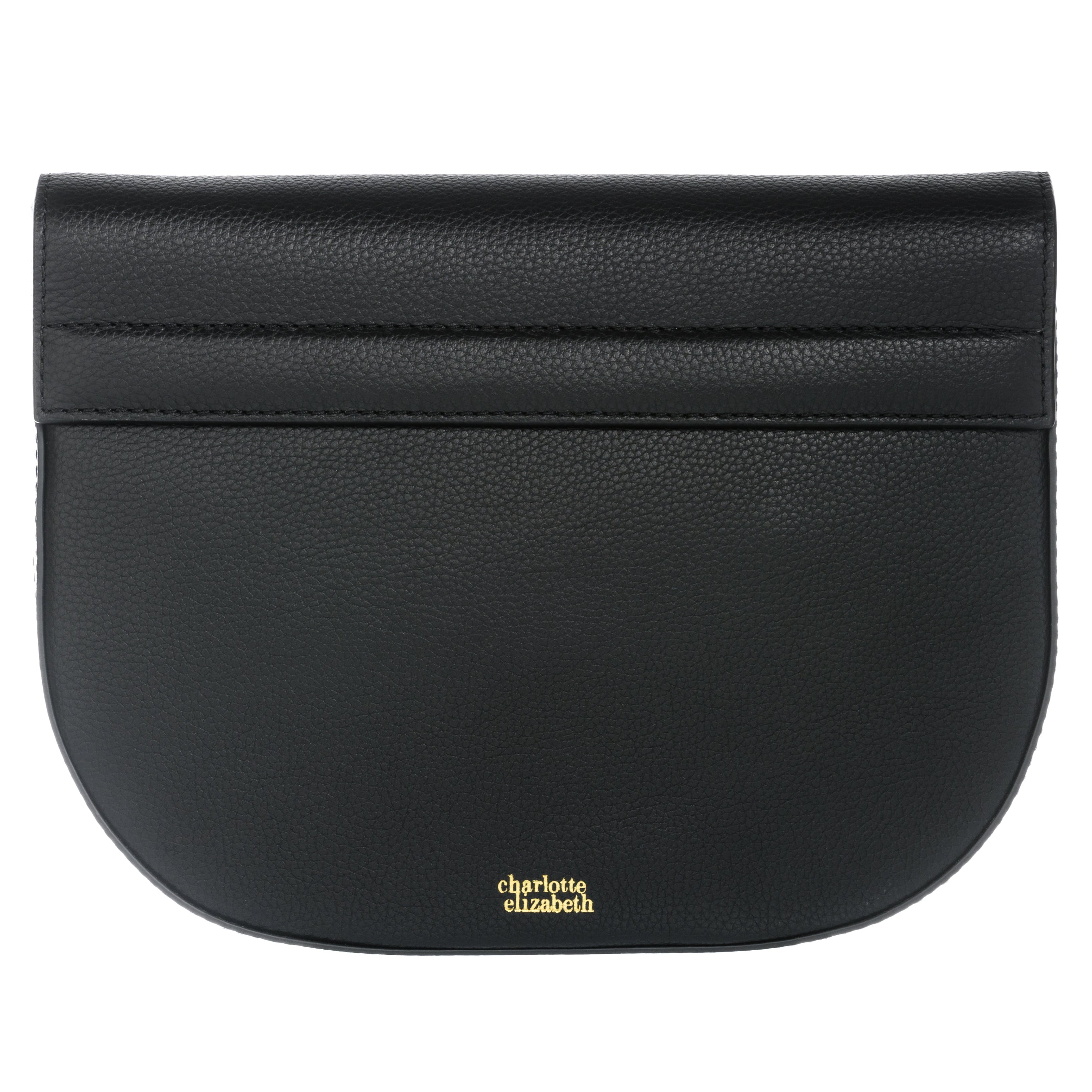 The Large Buttercup | Leather Crossbody Handbag in Black