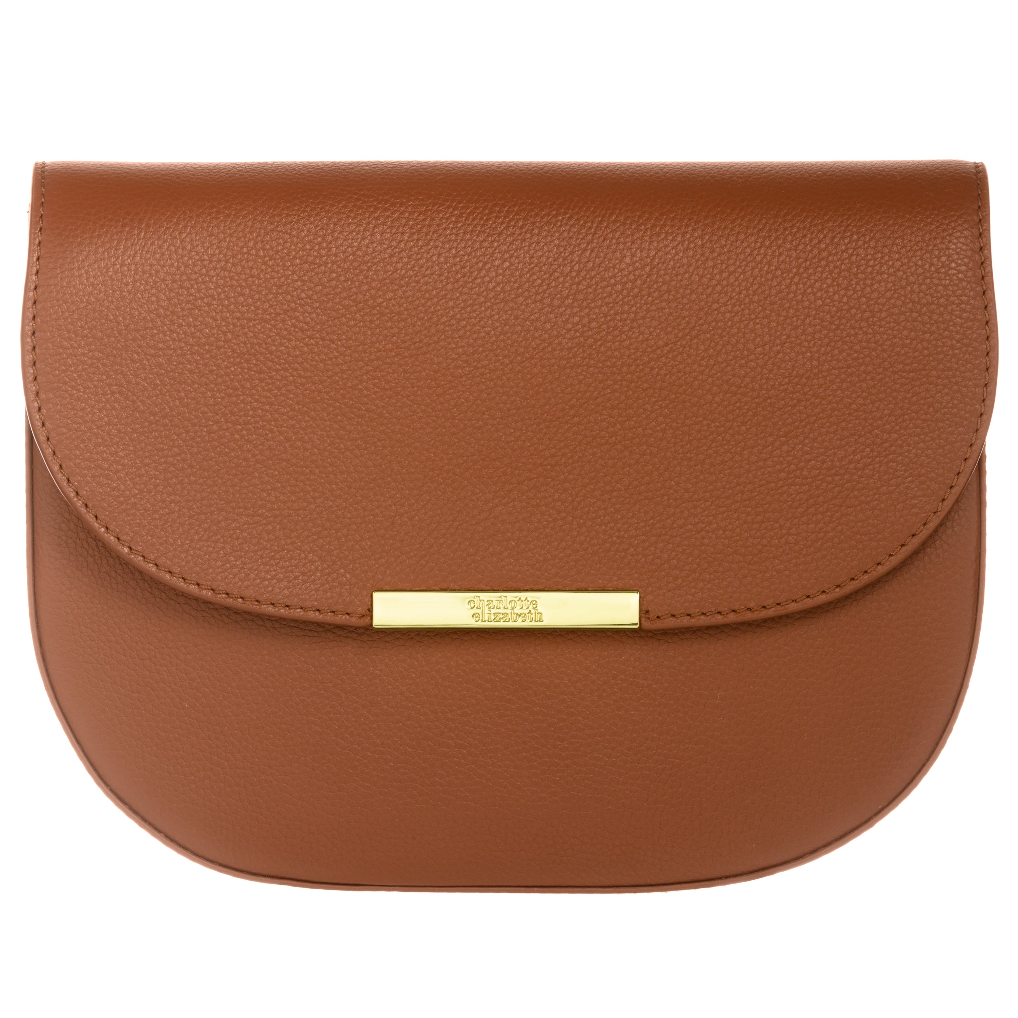 The Large Buttercup | Leather Crossbody Handbag in Chestnut